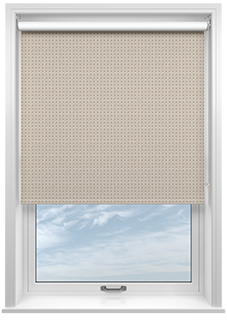 Leaf Tile, Soft Truffle - Roller Blind